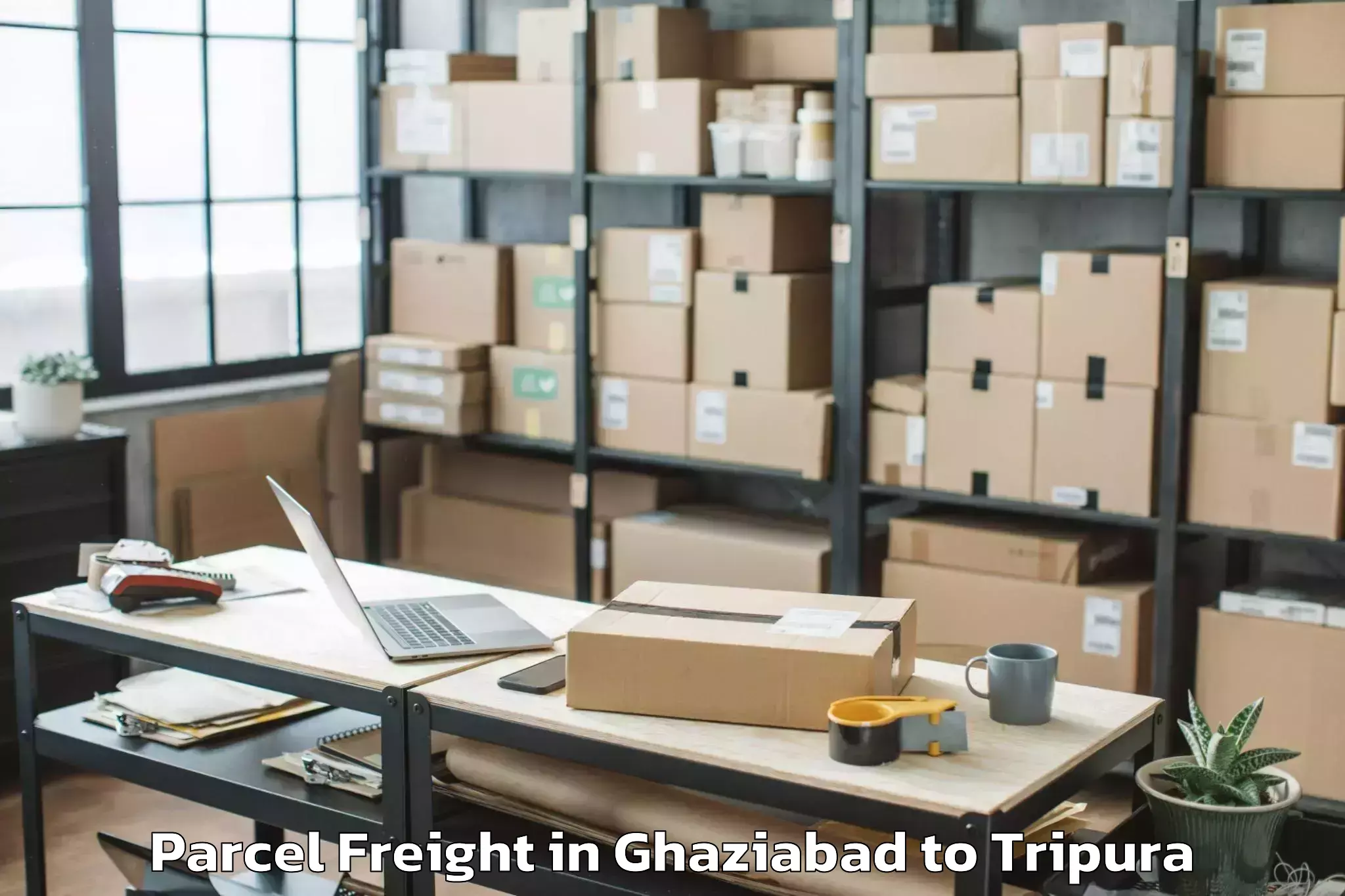 Book Your Ghaziabad to Gournagar Parcel Freight Today